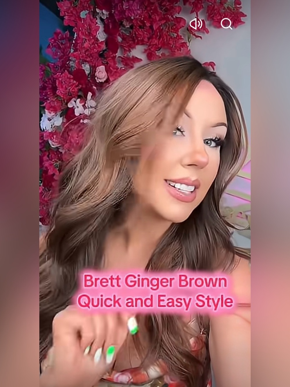 Brett Ginger Brown Wig - Soft Ginger Brown Waves